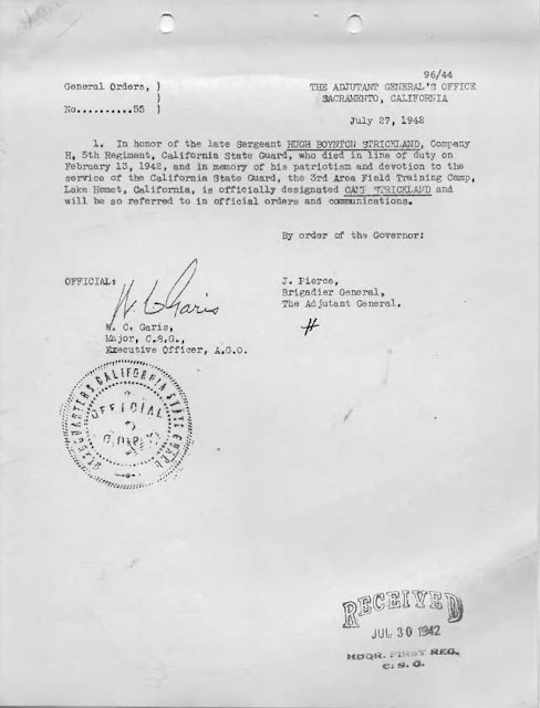 Camp Strickland document, 13 February 1942  worldwartwo.filminspector.com