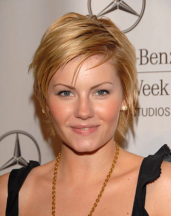 Elisha Cuthbert Short Pixie Hairstyle. Here we have a some beautiful photos 