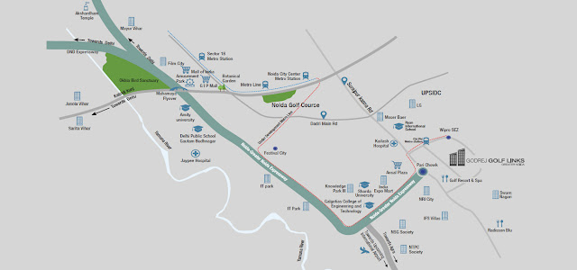  Godrej Golf Links Location Map