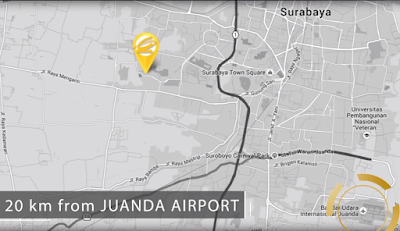 CitraLand Surabaya - Peta Lokasi - 20 km from JUANDA AIRPORT