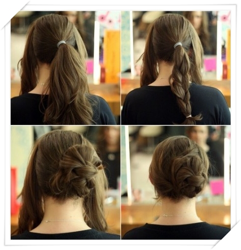 simple updos for long hair