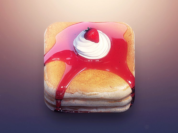 Pancake Designed with Illustrator