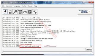device connected in fastboot mode