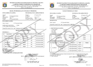 Hasil Uji Laboratorium