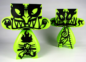 ONI Custom Glow in the Dark 10 Inch Mad’l Vinyl Figures by MAD - Demon & Dragon