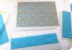Step 2: Cutting pieces for the inner lining and outside.