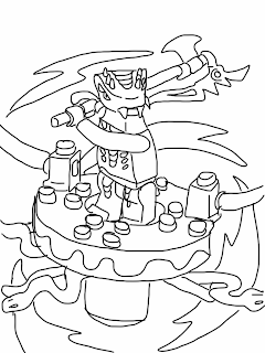 Lego Ninjago Rise of the Snakes Coloring Page