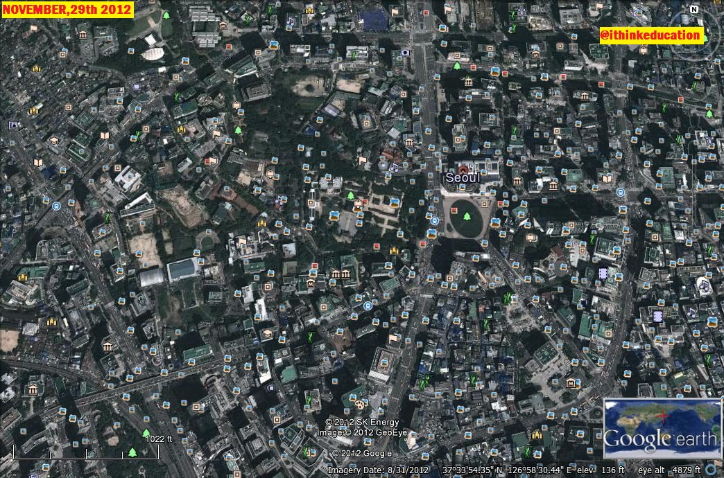 Contoh Makalah: Hasil Peta Pencitraan dari Google Earth, Wilayah Asia ...