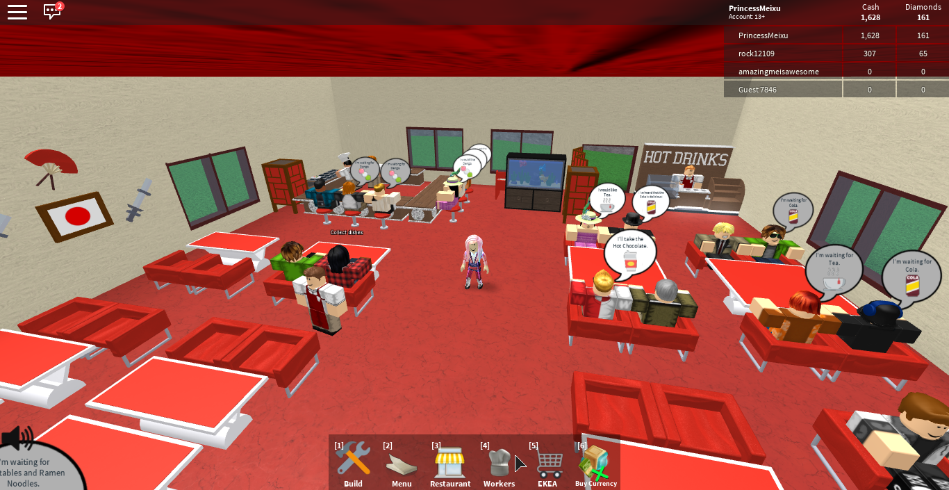 Glimpse Of Misty Wasabi Restaurant At Roblox - roblox restaurant tycoon delete restaurant