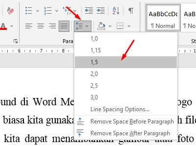 Cara Mengatur Spasi 1.5 di Word dengan Capat