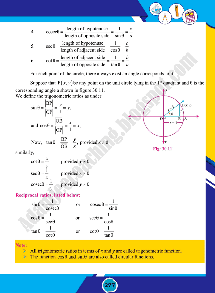 introduction-to-trigonometry-mathematics-class-10th-text-book