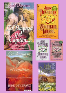 portadas de la novela romántica histórica La duquesa y el capitán, de Jude Deveraux