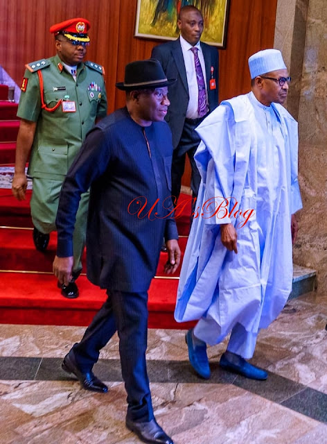 PHOTOS: Buhari hosts Jonathan at Aso Rock