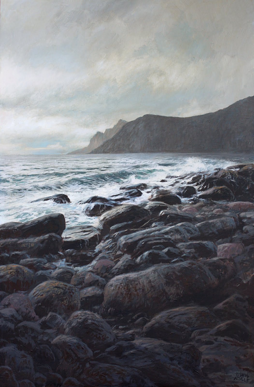 Lofoten-maleri - Lofoten seascape painting