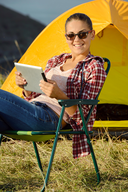 Mom on Family Camping Trip