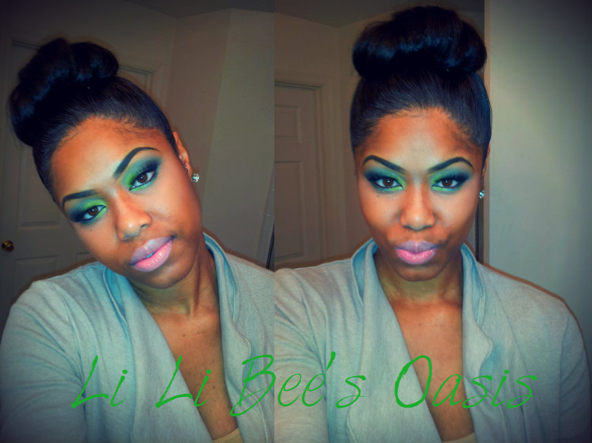 Dramatic Green Smokey eye