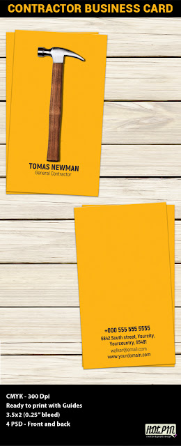  Contractor Business Card Template