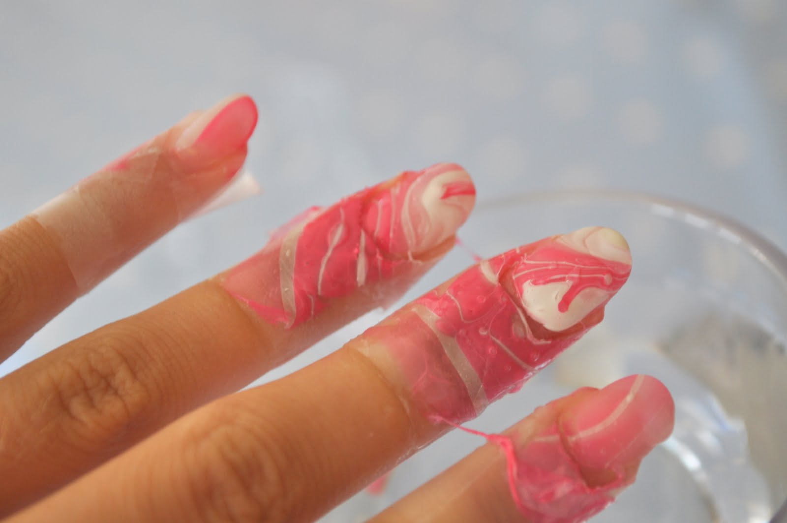 Marble Nails Tutorial Amy Valentine for The Most Elegant and also Lovely how to get nail polish off skin for Cozy