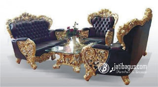 Set Kursi Sofa Mewah Bellagio Gold