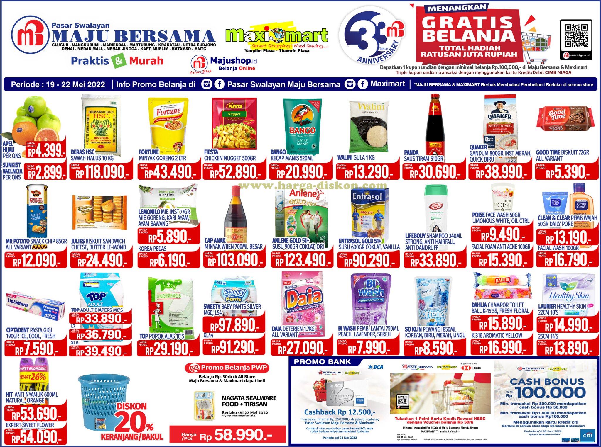 Promo MAXIMART Akhir Pekan Weekend Promo JSM 19 - 22 Mei 2022