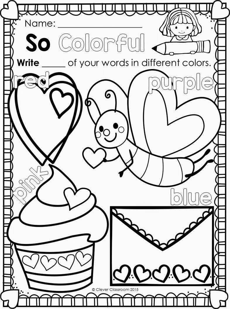 Download Valentine's Day Word Work - Clever Classroom Blog