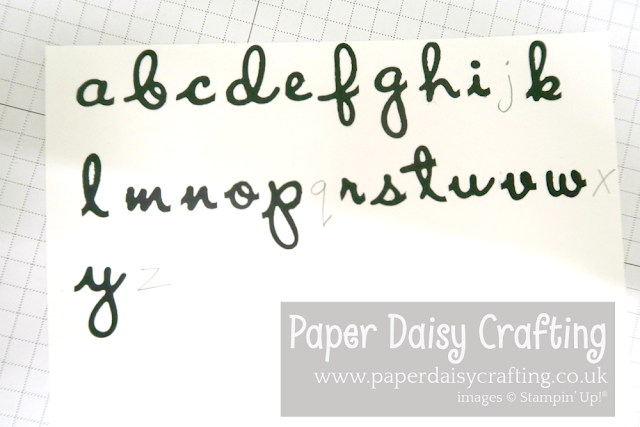 Well Written dies Stampin Up