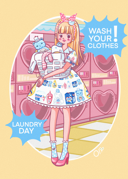 Laundry day - wash your clothes!