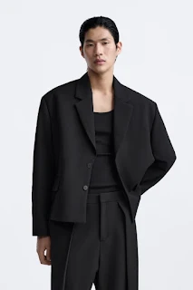 BLAZER CROPPED OVERSIZE