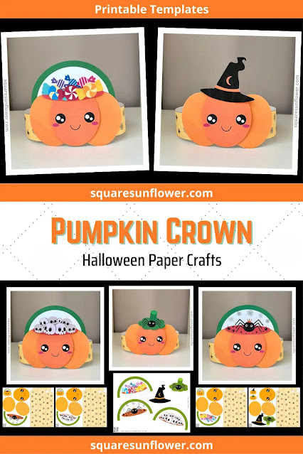 Halloween Pumpkin Crown Template