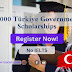 5000 Seats of Scholarships by Türkiye Government under YTB Organization - 2023 year (Fully Funded)