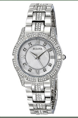 Bulova womens watches Pearl Crystal Stainless Steel