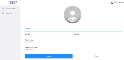  daftar email yahoo lewat hp