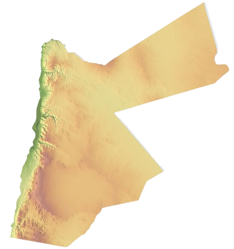 Jordan Relief Map