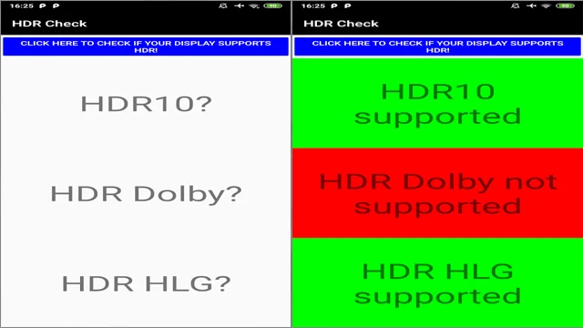 كيف اعرف ان شاشة هاتفي HDR ؟