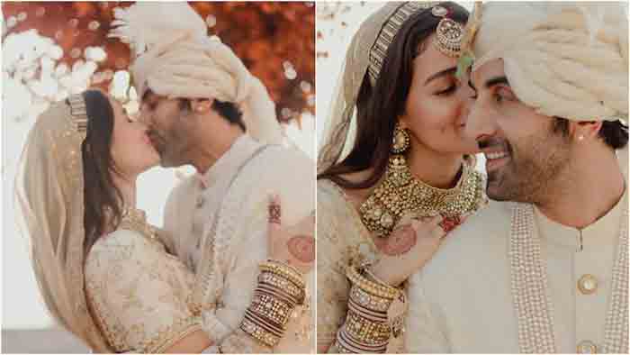 First pics out! Alia Bhatt, Ranbir Kapoor make their wedding Insta-official, Mumbai, News, Bollywood, Actress, Social Media, Marriage, National