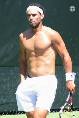 Alejandro Falla Shirtless at Miami Open 2007