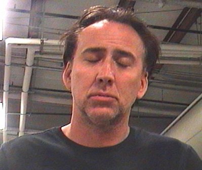 nicolas cage haircut. actor nicolas cage arrested in