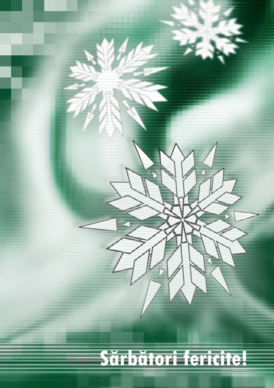 digital snowflakes