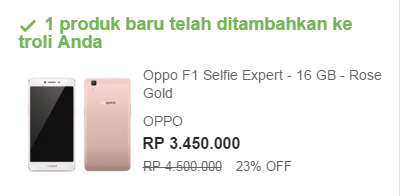 Harga Oppo F1 Terbaru