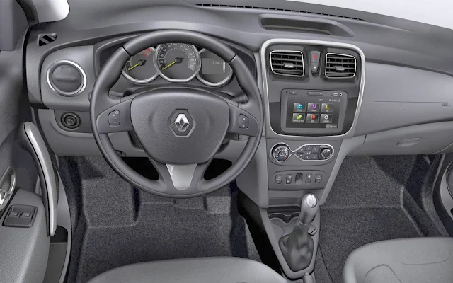 Novo Renault Logan 2014 Dynamique - multimídia - interior