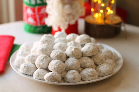 Food Lust People Love: These little bite-sized pecan snowball cookies are buttery, tender and just the right amount of sweet. They practically melt in your mouth.