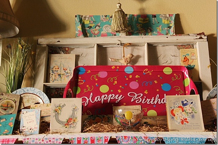 Birthday Party Decor-Bargain Decorating with Laurie