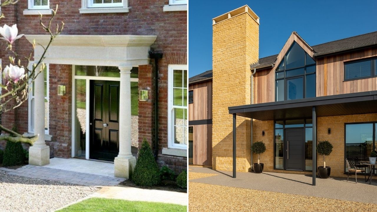 How to choose a brand new front door for your home - inspiration on which material, colour choice and energy efficiency to choose. Entrance way Inso