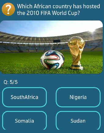 Which African country has hosted the 2010 FIFA World Cup?