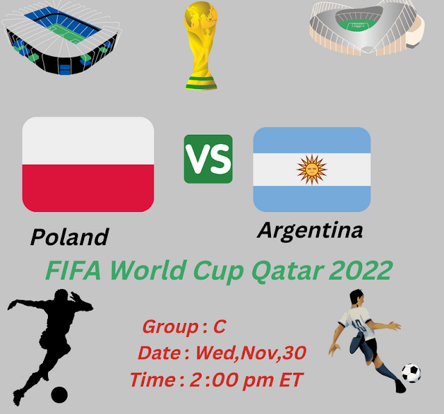 Watch Poland vs Argentina Live Streaming Free FIFA World cup Qatar 2022 Online Coverage Iptv