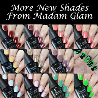 New Madam Glam Gel Polish Swatches