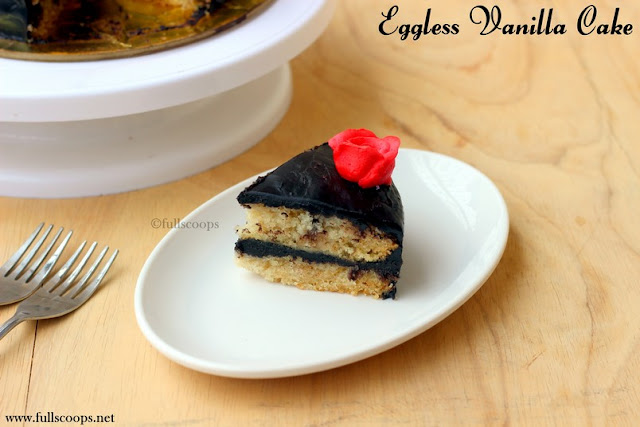 Eggless Vanilla Cake