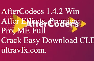 AfterCodecs 1.4.2 Win (AE, PPro, ME)