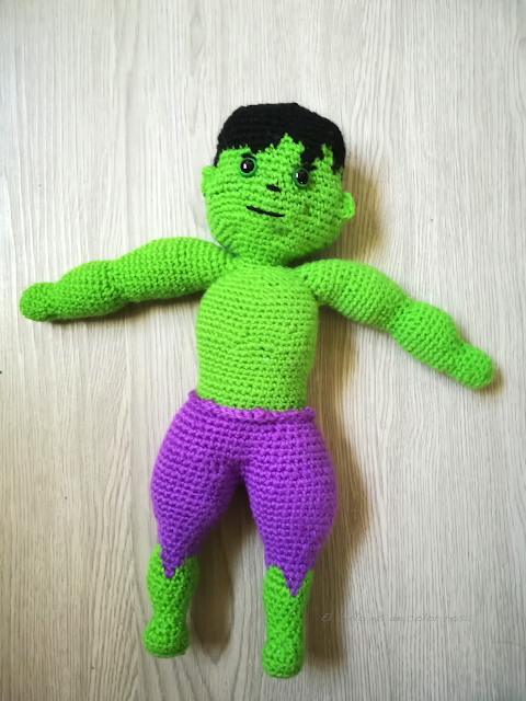 hulk amigurumi crochet