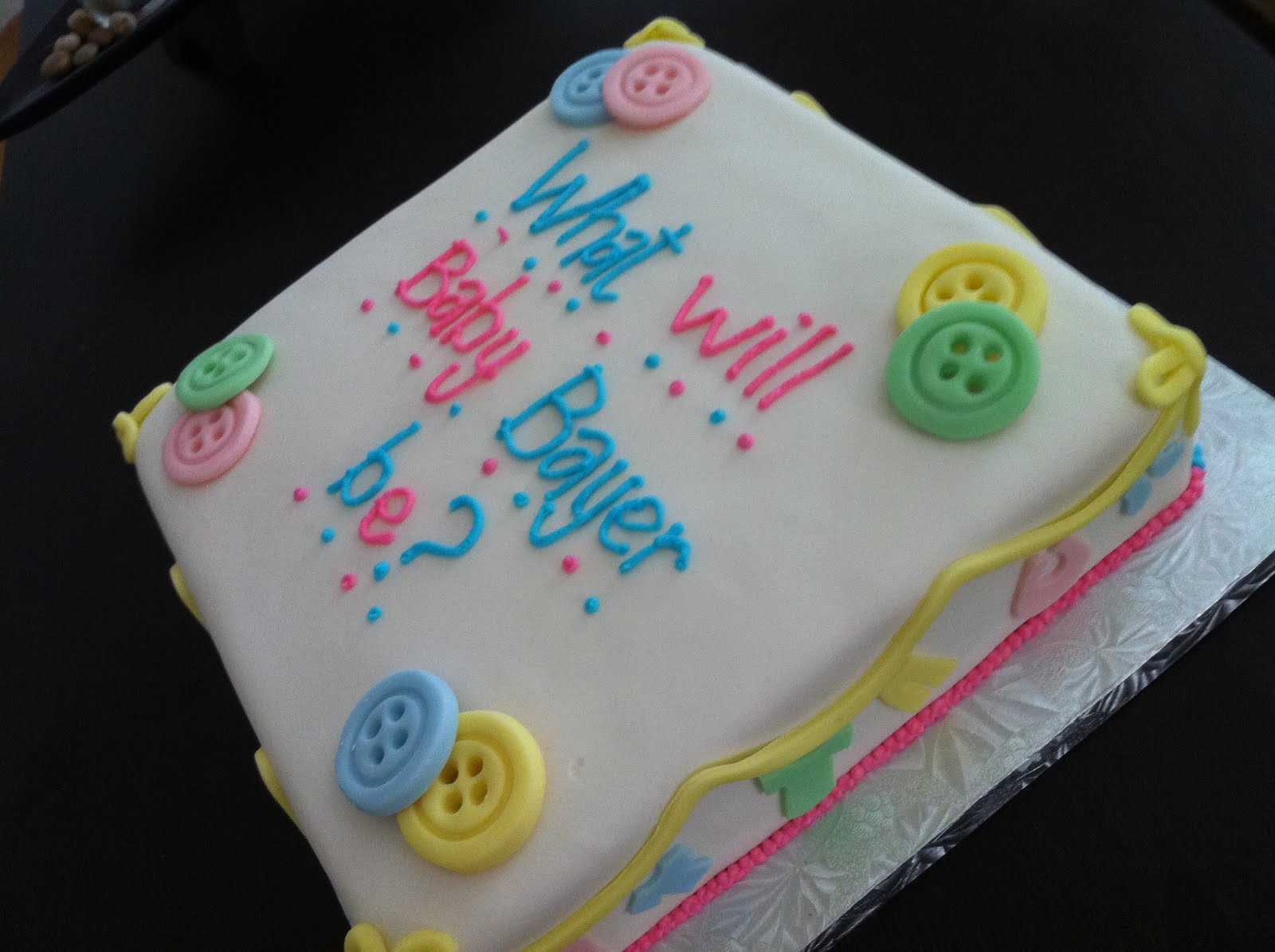 Gender Reveal Cake